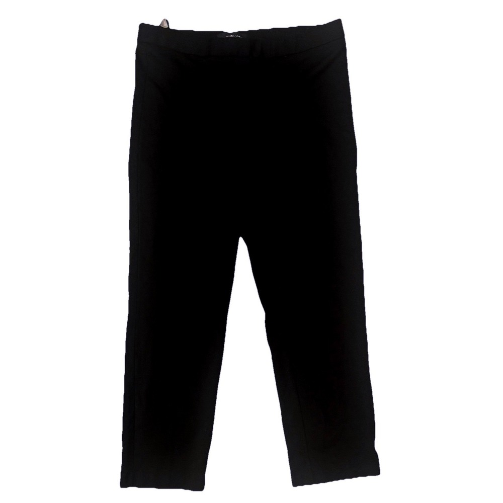 Amanda + Chelsea Black Ankle Ponte Knit Slim Trousers Women's Size 16
